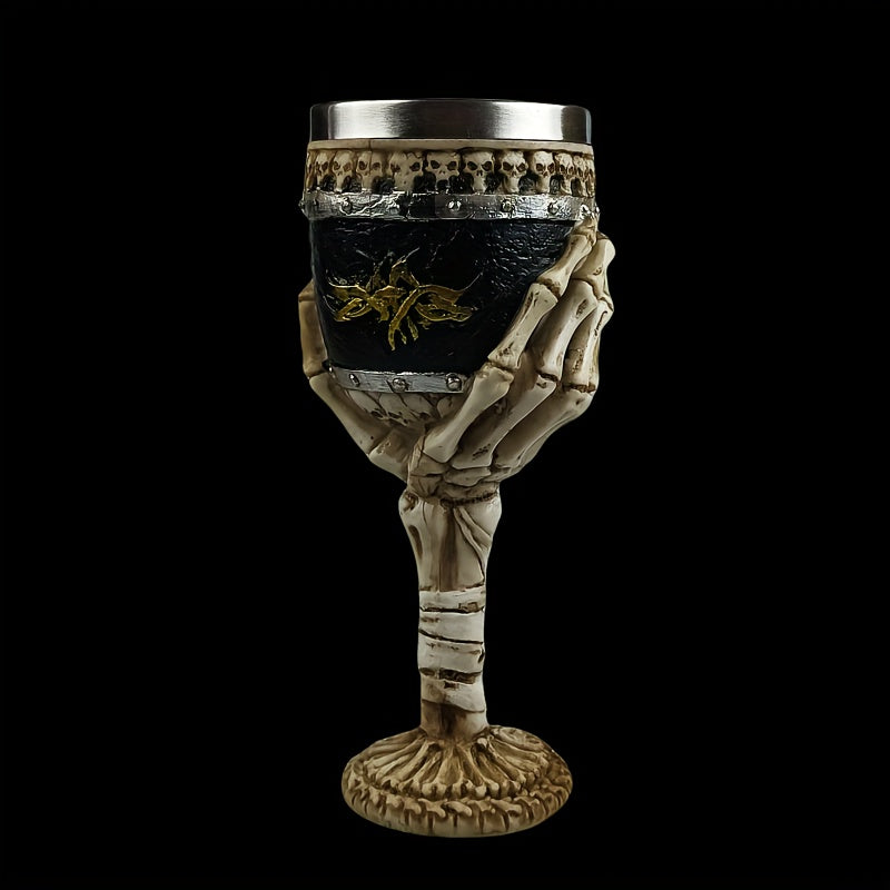 SkullSip™ - Gothic Skeleton Goblet