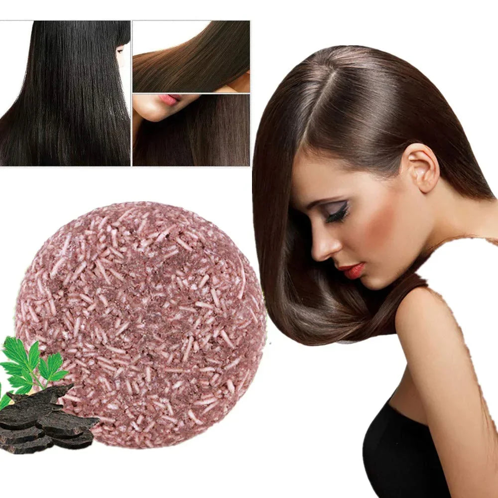 Natural Hair Darkening Shampoo Bar – Restores Color, Boosts Volume & Nourishes Scalp