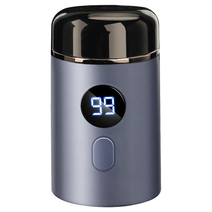 Compact USB Rechargeable Travel Shaver for Men On-the-Go Grooming Pocket-Size Cordless Facial Hair Trimmer Electric Razor