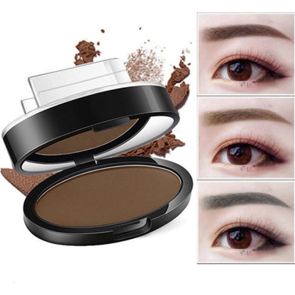 Eyebrow Stamp Kit Powder Stencil for Natural Arches Gray Brown Light Brown 3 Shapes Waterproof Long-Lasting Makeup