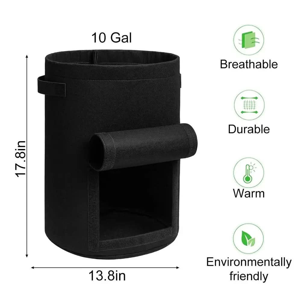 HARVESTROOT – Fabric Grow Bag Planter Set