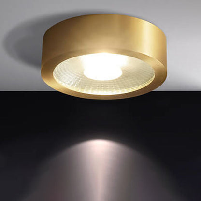 Recessed LED Ceiling Light Copper Finish 5 in Round Ultra Low Profile for Bedroom Entryway Kitchen