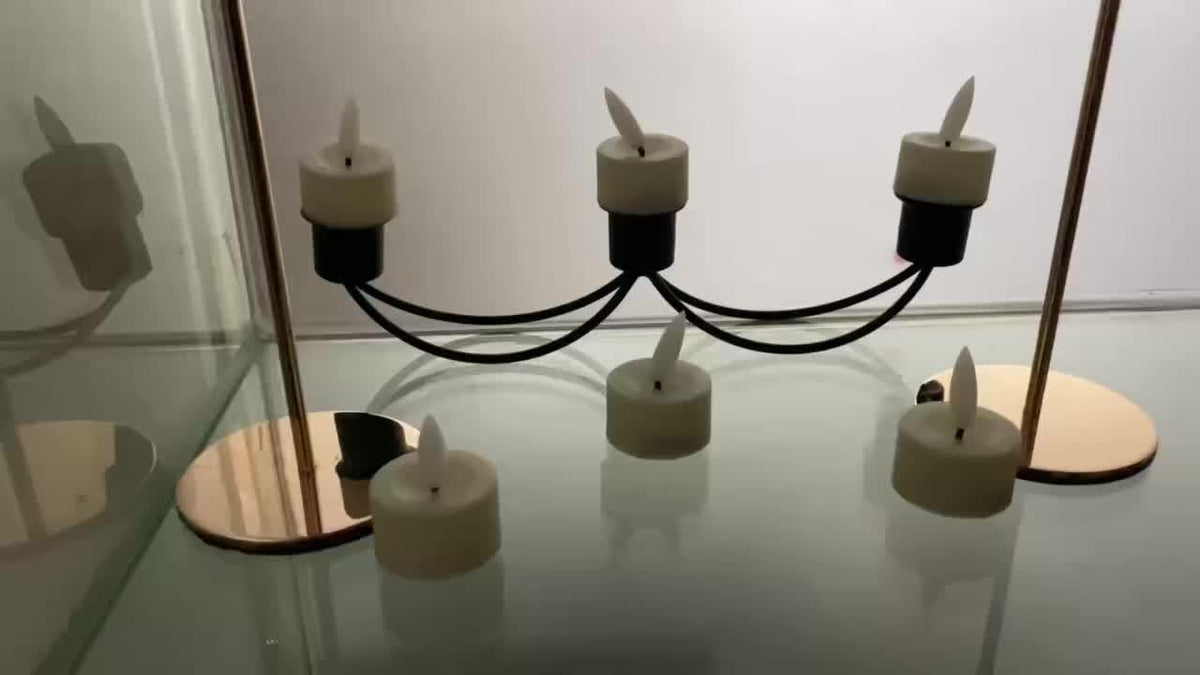 Flickering LED Flameless Tea Lights with Remote Control & Auto-Off Timer for Home Decor