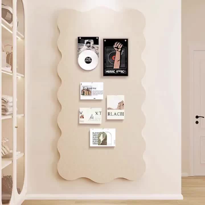 Felt Pin Board with Push Pins – 24×47 in Wall Organizer for Notes, Photos & Memos – Home Office Bulletin Display