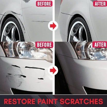 Car Plastic & Trim Restorer Polish Kit for Faded Auto Surfaces | Scratch Repair for Headlights, Bumpers & Dashboard | UV Protection