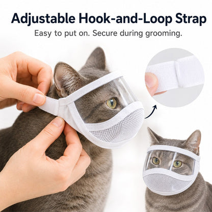 Ortekor Clear-View Cat Grooming Shield for Nail Trims & Ear Cleaning - Helps Reduce Bites and Scratches During Cat Care