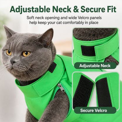 Ortekor Multi-Use Cat Carrier & Grooming Bag - Easy Paw Access for Vet Visits & At-Home Care