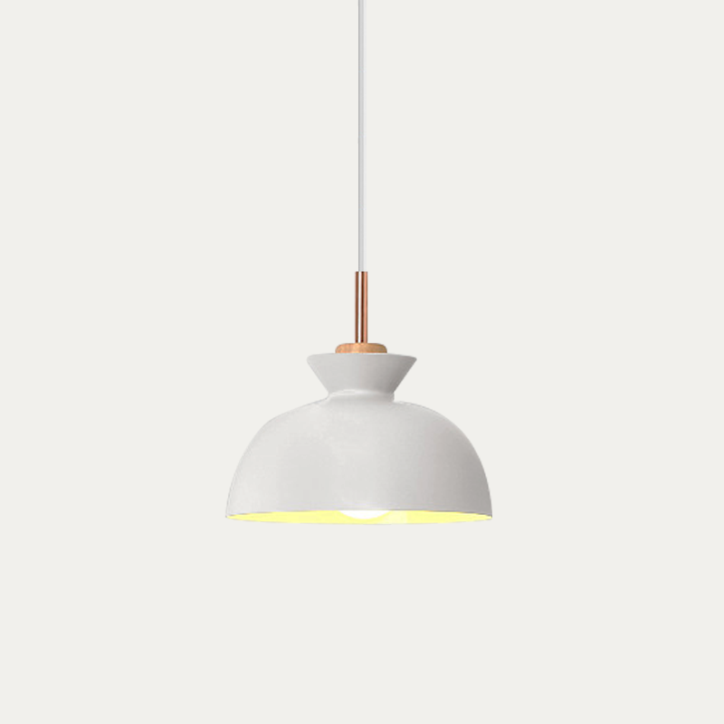 Wooden Hanging Light Fixture 11 inch E27 Socket Modern Nordic Ceiling Lamp for Bedroom Living Room Dining Area Kitchen Island Entryway Hallw