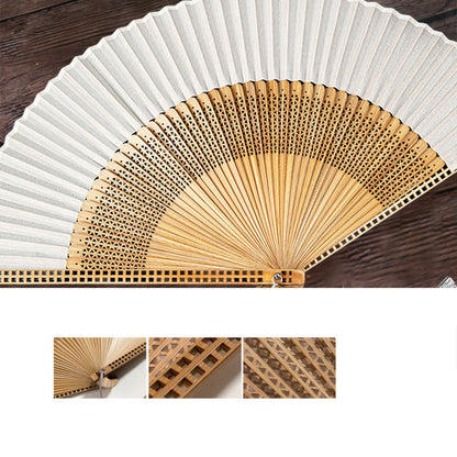 Silk Bamboo Hand Fan – Folding Oriental Style Accessory for Weddings, Parties & Summer Cooling – Lightweight Portable Fan with Elegant