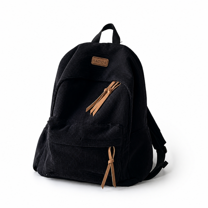 Large-Capacity Corduroy Minimalist Backpack
