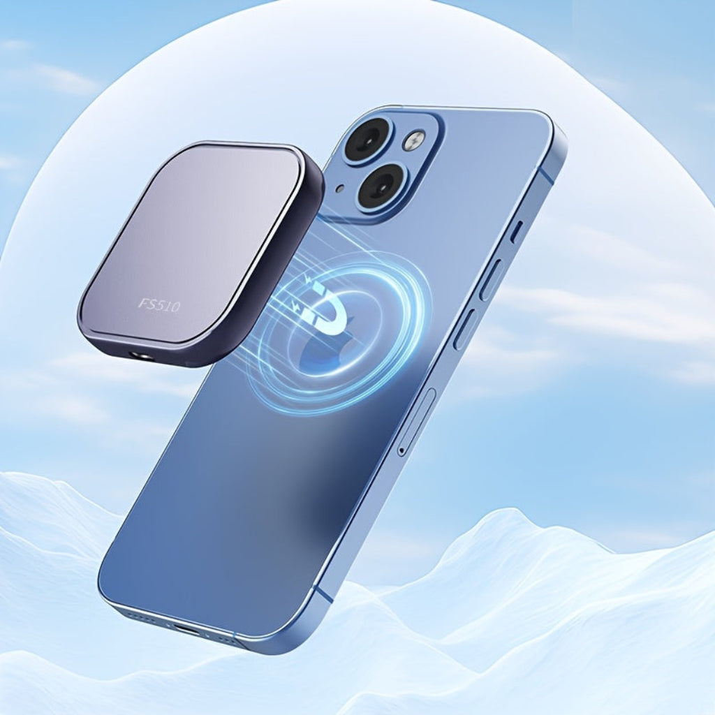 Magnetic Portable Power Bank Charger with USB Connectivity for On-the-Go Charging