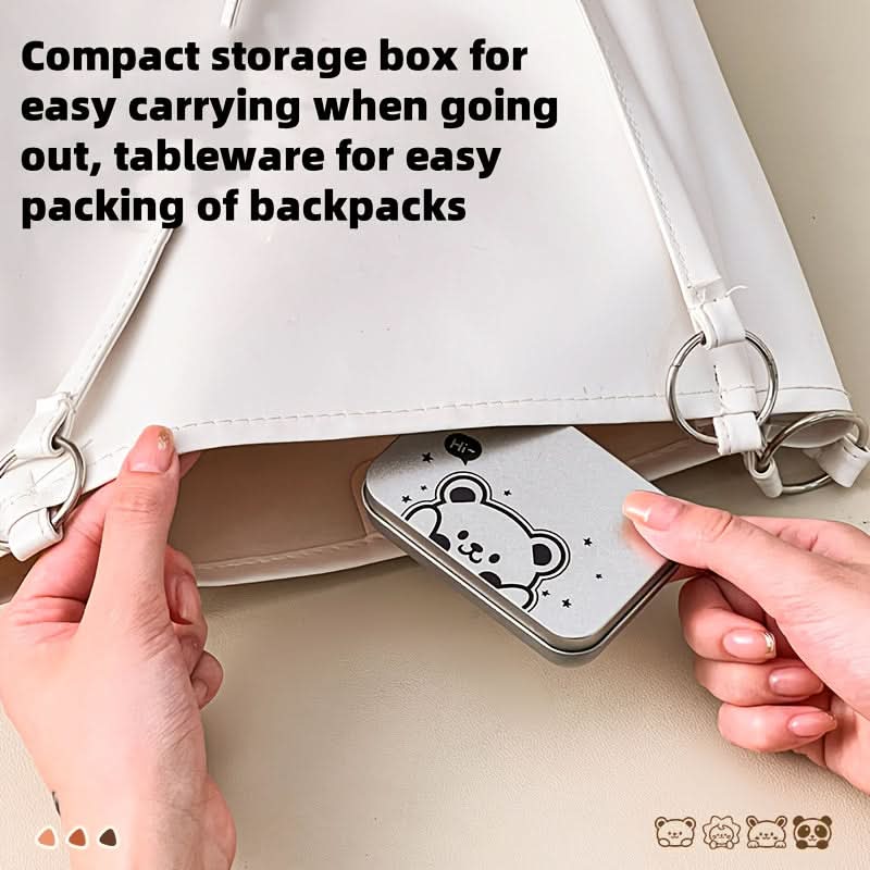FOLDMATE – Portable Folding Fork Spoon Set