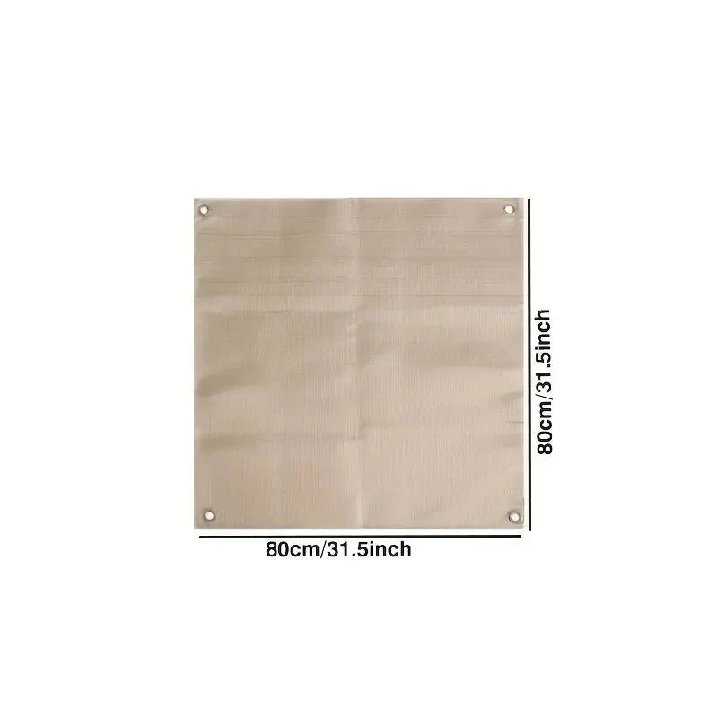 Heavy-Duty Fiberglass Deck Protector for Grills and Fire Pits – Portable Heat Shield Pad for Patio, Wood Decking, and Grass – Foldable Outdo