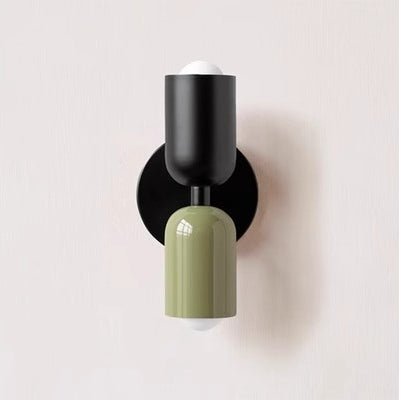 Soft-Tone Metal Wall Sconce with LED Bulb for Bedroom & Living Room | Hardwired E27 Socket Accent Light | Minimalist Nordic Design for
