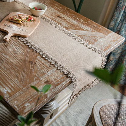 Woven Jute Runner for Dining Tables 12 in x 71 in Natural Beige Farmhouse Buffet Cloth Centerpiece Decor Boho Kitchen Rustic Home Styling