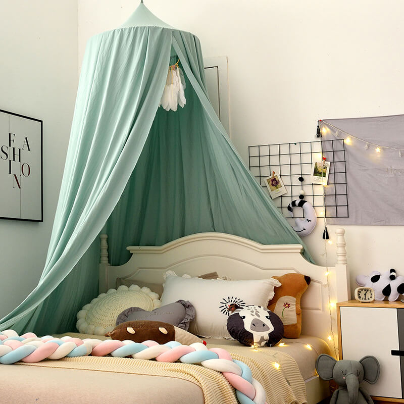 Sheer Hanging Tent Drape for Kids Bedroom – Cozy Hideaway Curtain with Light-Blocking Fabric for Naps & Reading Nook
