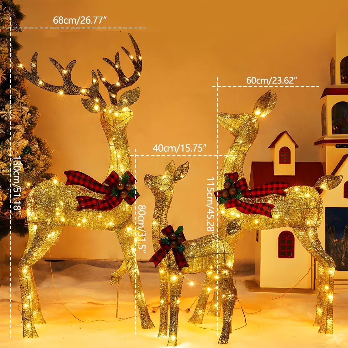 ELKLUME – Christmas Elk Lighting for Elegant Holiday Glow