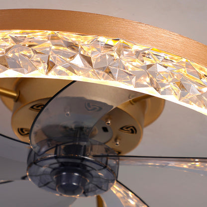 Flush Mount Ceiling Fan with Light and Remote 20 Inch Low Profile LED Fan Light Dimmable 3 Color Temps 6 Speed Reversible Blades for
