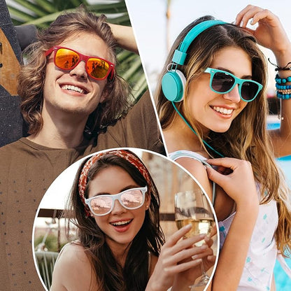 Polarized Retro Sunglasses UV400 Protection Unisex Vintage Eyewear Driving Hiking Water Sports Glare Reduction Lightweight Frames Men Women