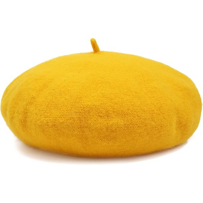 Women's Wool Beret Hat – Lightweight Parisian-Style Winter Cap in 10 Colors for Fall & Cold Weather
