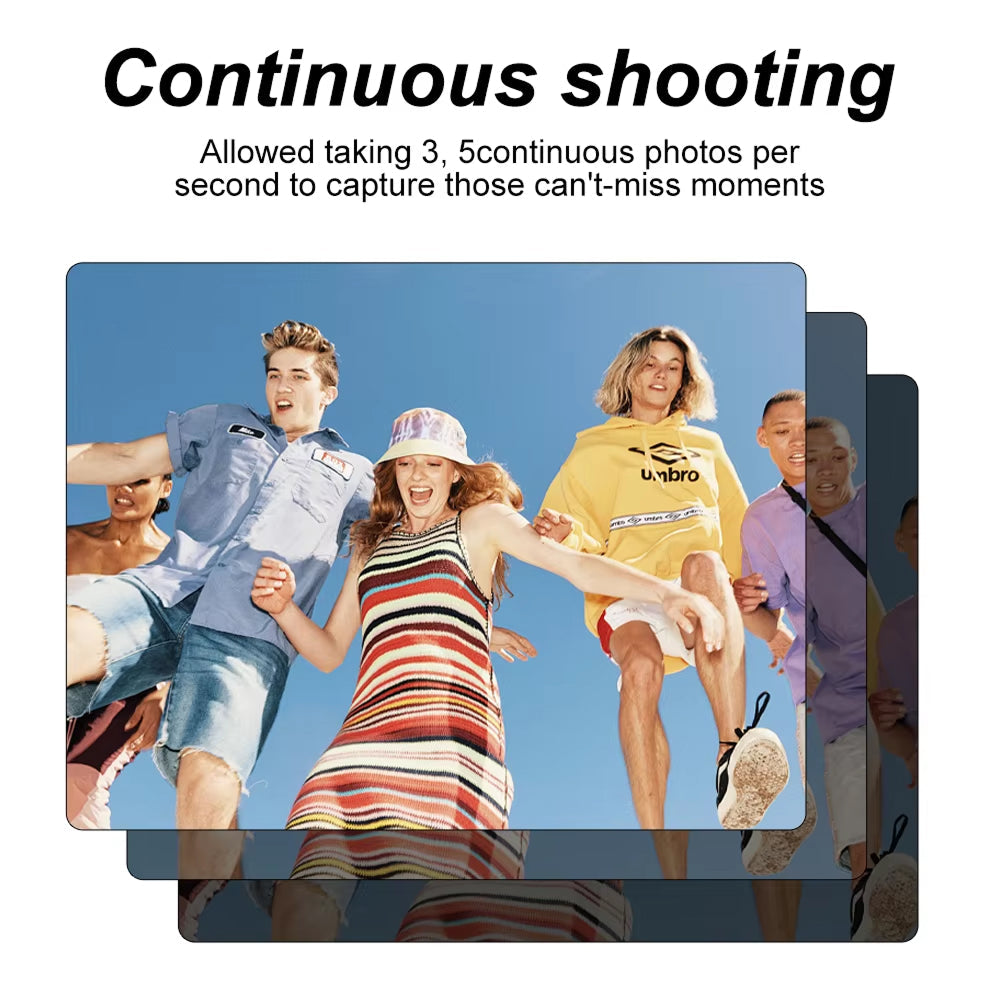 Compact 4K Digital Video Camera with Flip Screen & 18x Zoom for Vlogging, Content Creation, Travel & Photography