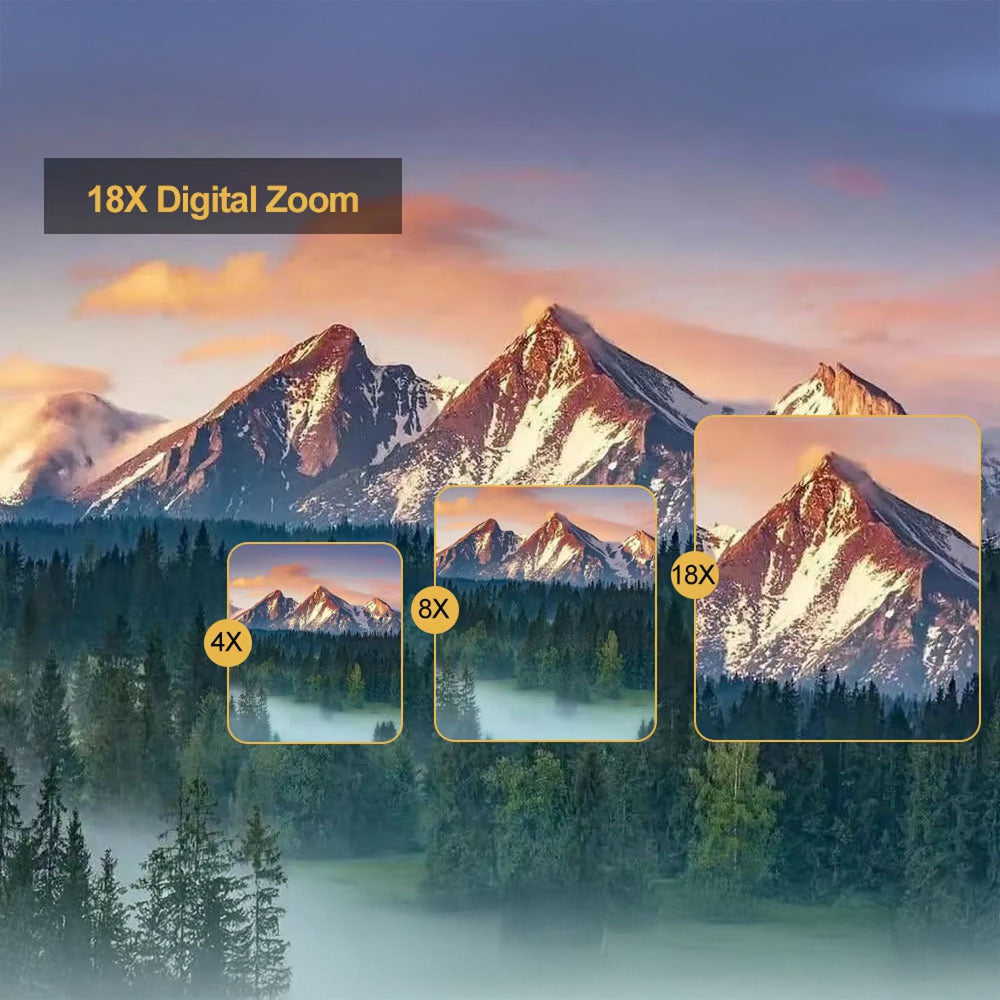 Compact 4K Digital Video Camera with Flip Screen & 18x Zoom for Vlogging, Content Creation, Travel & Photography