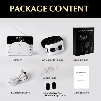 Wireless Dog Fence & Training Collar System with 300-Yard Range | Waterproof Rechargeable Pet Containment for Small Medium Large Dogs