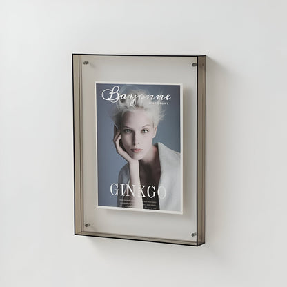 Clear Acrylic Picture Frame 10×14 inches Freestanding Wall Mount Display for Photos Prints Artwork Modern Minimalist Design for Bedroom Livi