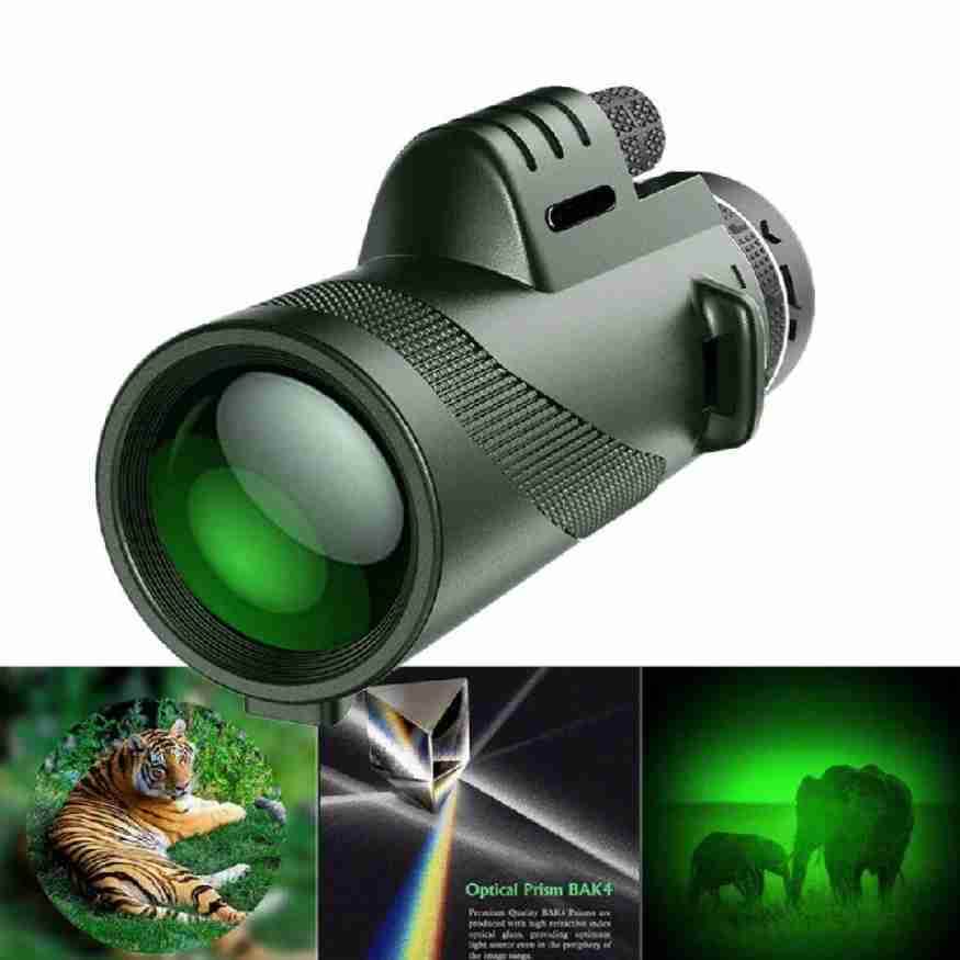 Portable HD Telescope Monocular 600x Magnification for Wildlife Bird Watching Hiking Sports Concerts Travel Outdoor Adventure