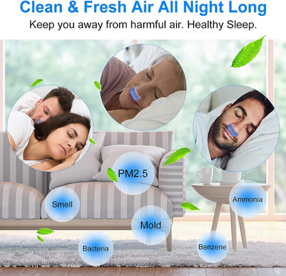 Nasal Sleep Aid Device for Snoring Relief and Better Breathing – Compact, Maskless Design for Home or Travel