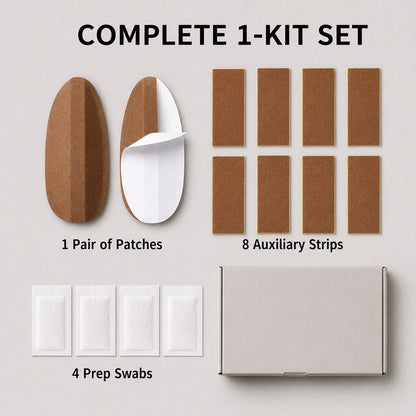 Ortekor At-Home Dog Ear Posting Support Patch Kit - Low-Profile Adhesive Support Without Separate Liquid Glue