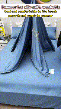 CoolBreeze | Lightweight Summer Blanket with Instant Cooling Effect | Soft Ice Silk for Refreshing Comfort