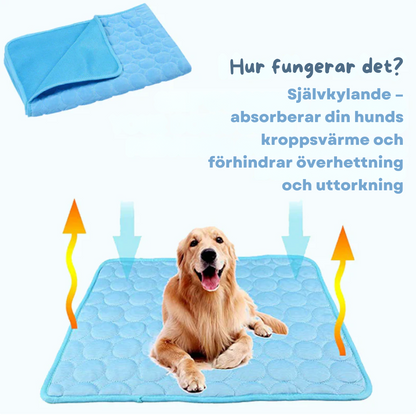 Self-Cooling Pet Mat Breathable Heat-Reflective Fiber Pad for Dogs & Cats Summer Comfort Portable Travel Indoor Outdoor No Refrigeration