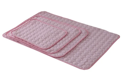 Self-Cooling Pet Mat Breathable Heat-Reflective Fiber Pad for Dogs & Cats Summer Comfort Portable Travel Indoor Outdoor No Refrigeration