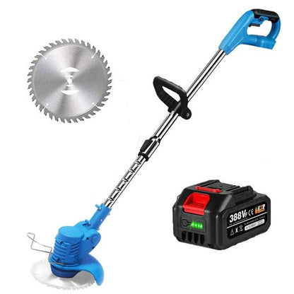 Electric Weed Eater, Electric Weed Wacker, Battery Powered Grass Cutter, Lightweight Battery Weed Trimmer with Blades