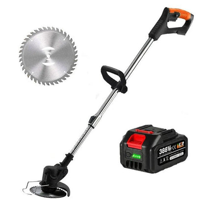 Electric Weed Eater, Electric Weed Wacker, Battery Powered Grass Cutter, Lightweight Battery Weed Trimmer with Blades