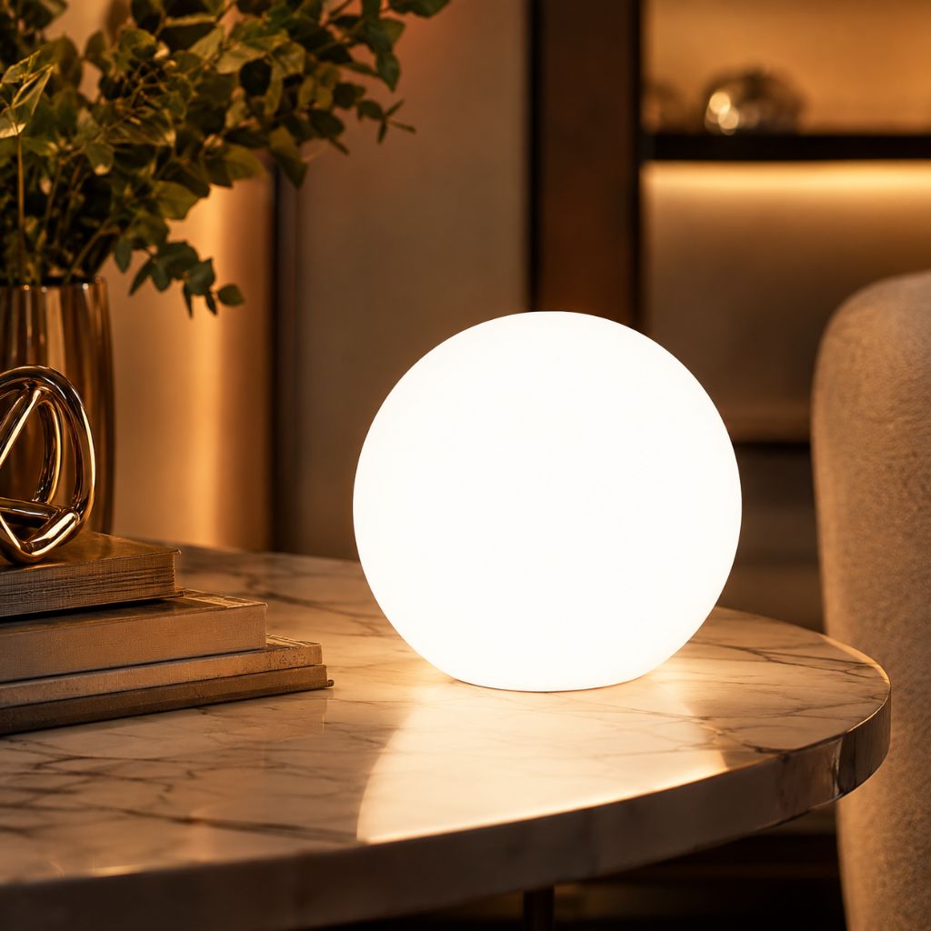 Rechargeable LED Globe Lamp with Remote – 16 Color Modes, Weather-Resistant for Indoor & Outdoor Ambient Lighting