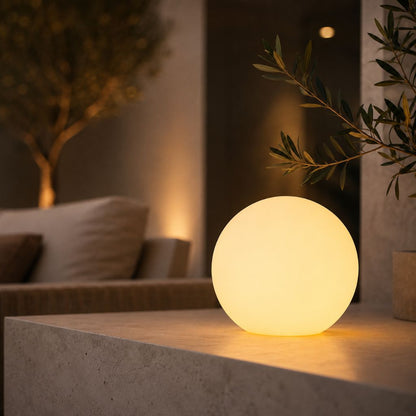 Rechargeable LED Globe Lamp with Remote – 16 Color Modes, Weather-Resistant for Indoor & Outdoor Ambient Lighting