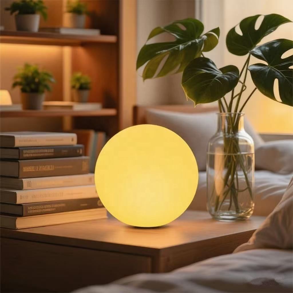 Rechargeable LED Globe Lamp with Remote – 16 Color Modes, Weather-Resistant for Indoor & Outdoor Ambient Lighting