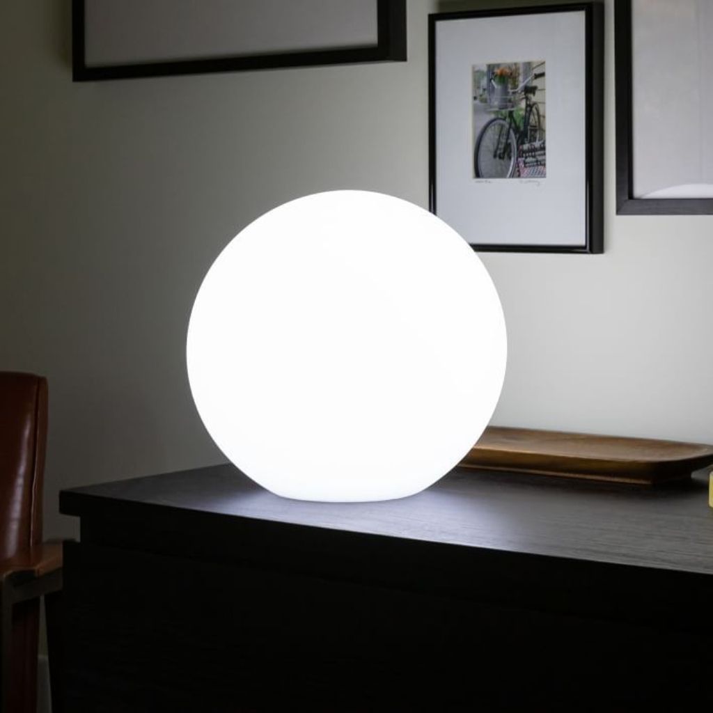 Rechargeable LED Globe Lamp with Remote – 16 Color Modes, Weather-Resistant for Indoor & Outdoor Ambient Lighting