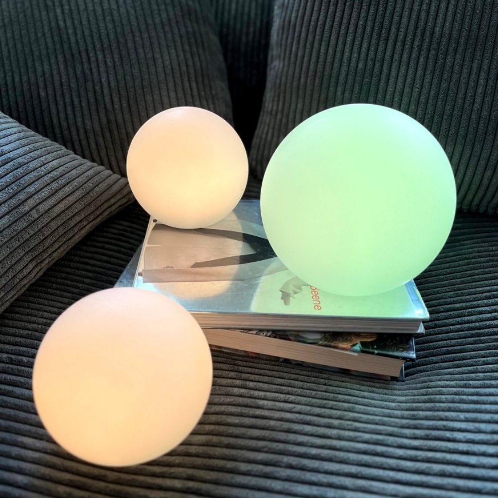Rechargeable LED Globe Lamp with Remote – 16 Color Modes, Weather-Resistant for Indoor & Outdoor Ambient Lighting