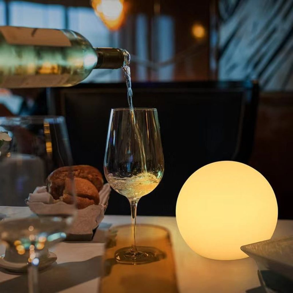 Rechargeable LED Globe Lamp with Remote – 16 Color Modes, Weather-Resistant for Indoor & Outdoor Ambient Lighting