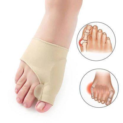 Gel Toe Spacer for Bunion Relief & Big Toe Alignment | Non-Surgical Hallux Valgus Corrector Sleeve | Soft Polymer Cushion Separator | Day