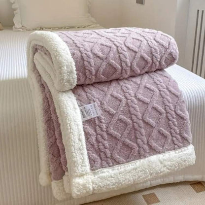 Plush Sherpa Gravity Blanket 59×79 inches Brown Couch Throw Calming Sleep Aid Relaxation Layer for Bedroom Living Room Sofa Reading Nook Snu