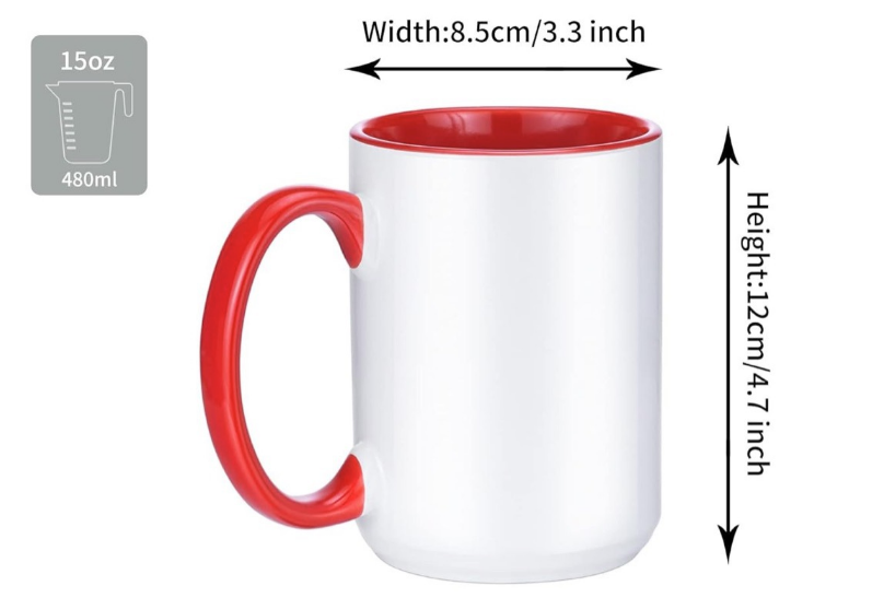 Ceramic Mug with Crafting Design for Coffee & Tea – Dishwasher Safe Mug for Makers & Hobbyists
