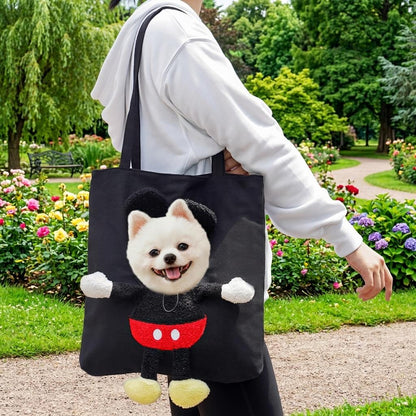 Ortekor Head-Out Cat Carrier Tote for Walks & Vet Visits - Lightweight Canvas Pet Bag for Cats & Small Dogs