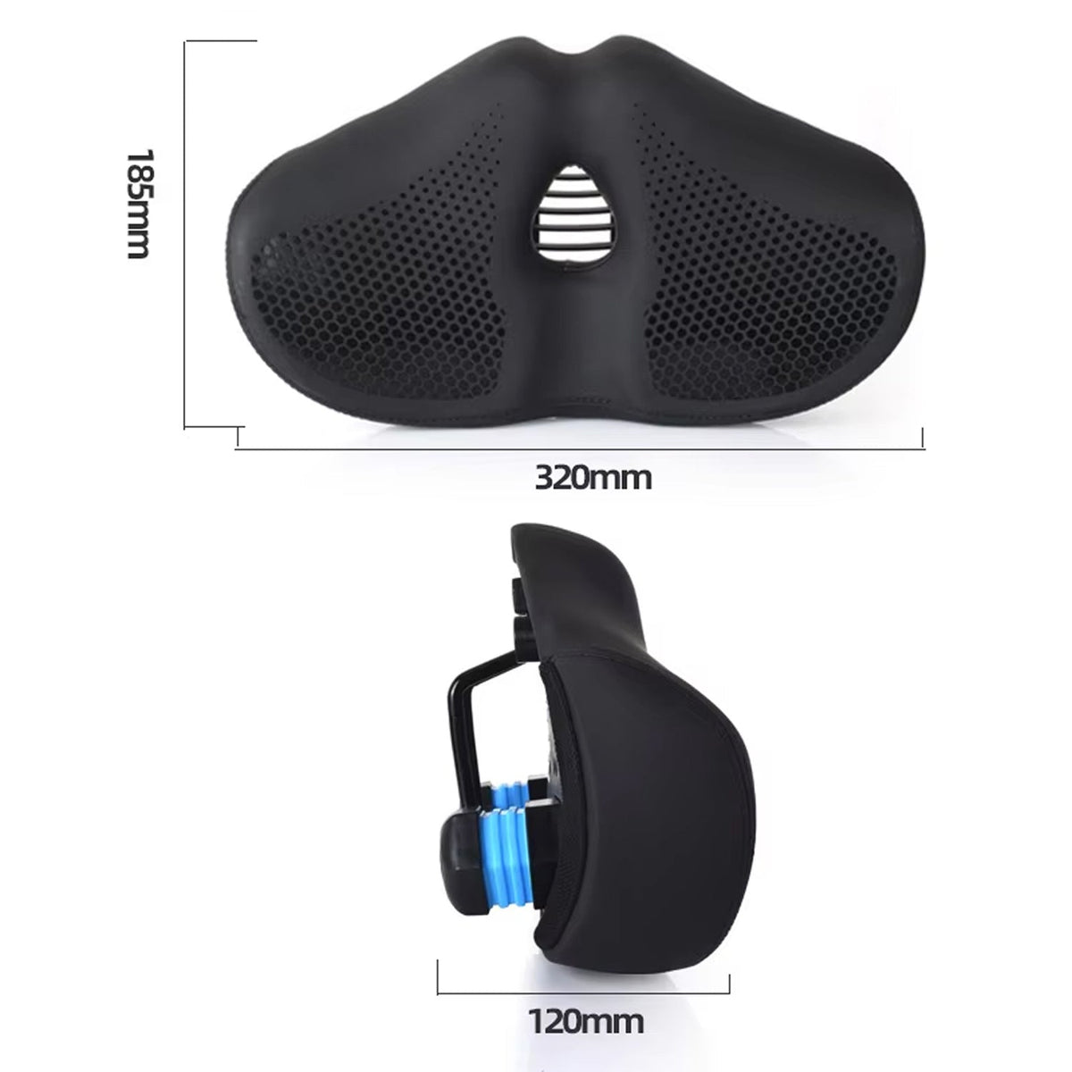 Ergonomic Split Saddle for Bicycles – Pressure-Free Cycling Seat with Spring Suspension & Wide Cushion