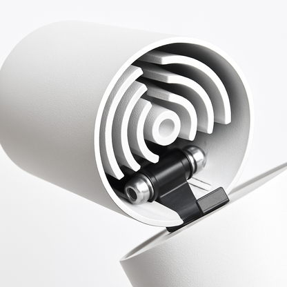 Adjustable Swivel Cylinder LED Spotlight Fixture - Rotating 360° Tiltable Accent Light for Walls & Ceilings - Brushed Aluminum Directional