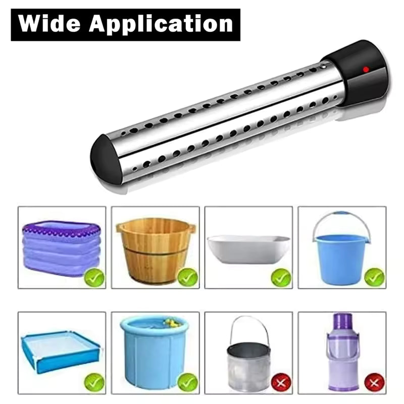 Ortekor Floating Pool Heater | Electric Pool Heater with 3000W Quick Heating | Portable Design for Year-Round Comfort