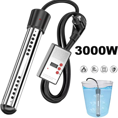 Ortekor Floating Pool Heater | Electric Pool Heater with 3000W Quick Heating | Portable Design for Year-Round Comfort